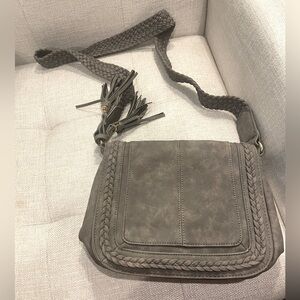 Gray Braided Women's Bag